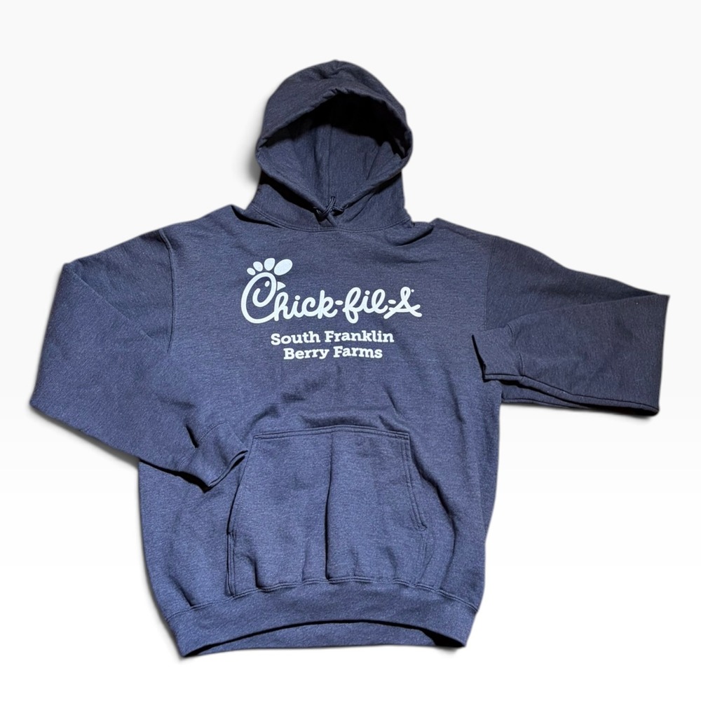 Chick-fil-A South Franklin Berry Farms Hoodie Navy Blue Large Port & Company